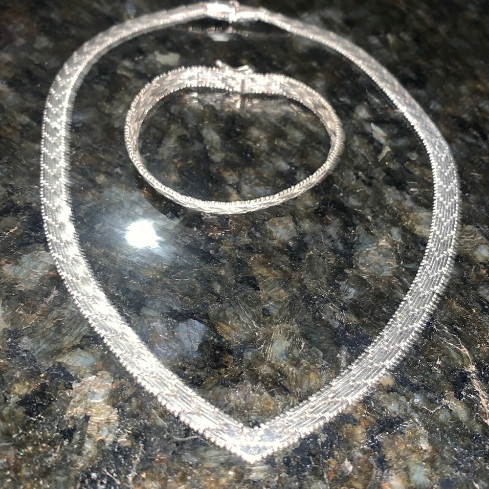 Chocker and bracelet silver 925